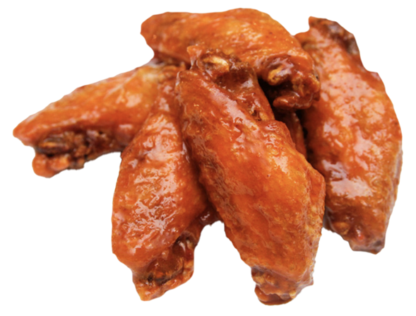 6 Hot wings